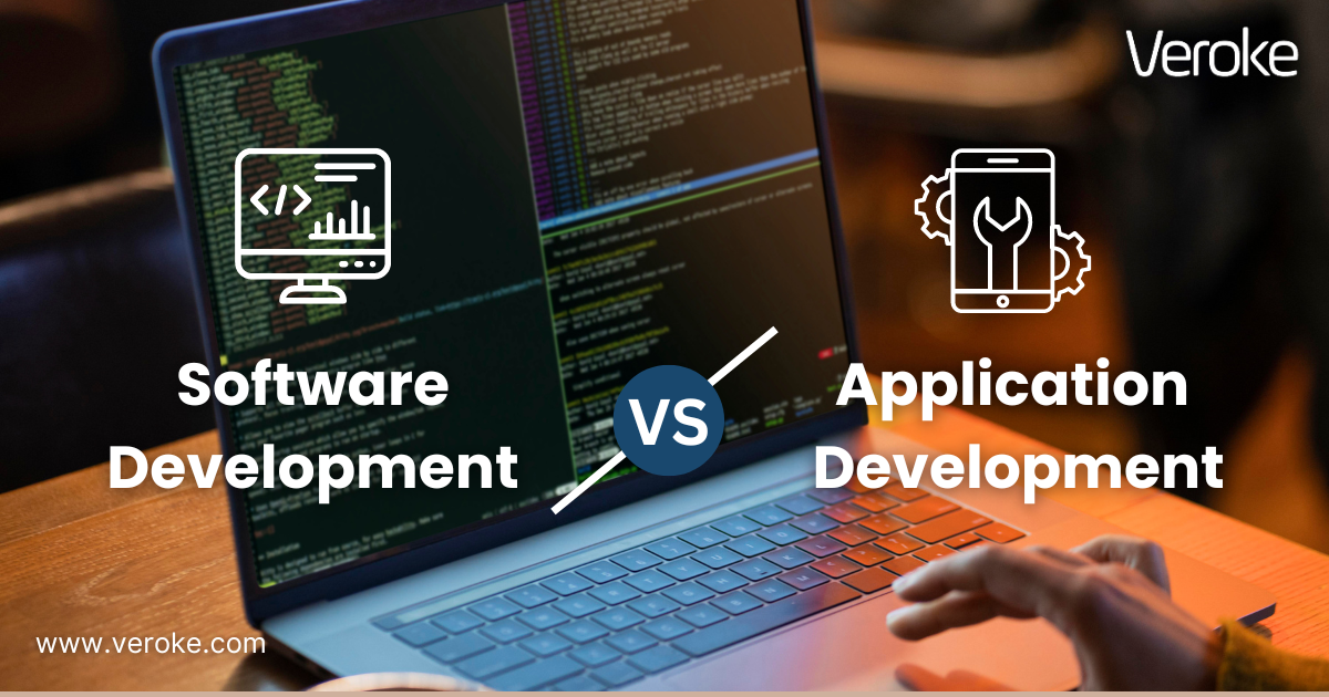 Application development vs software development