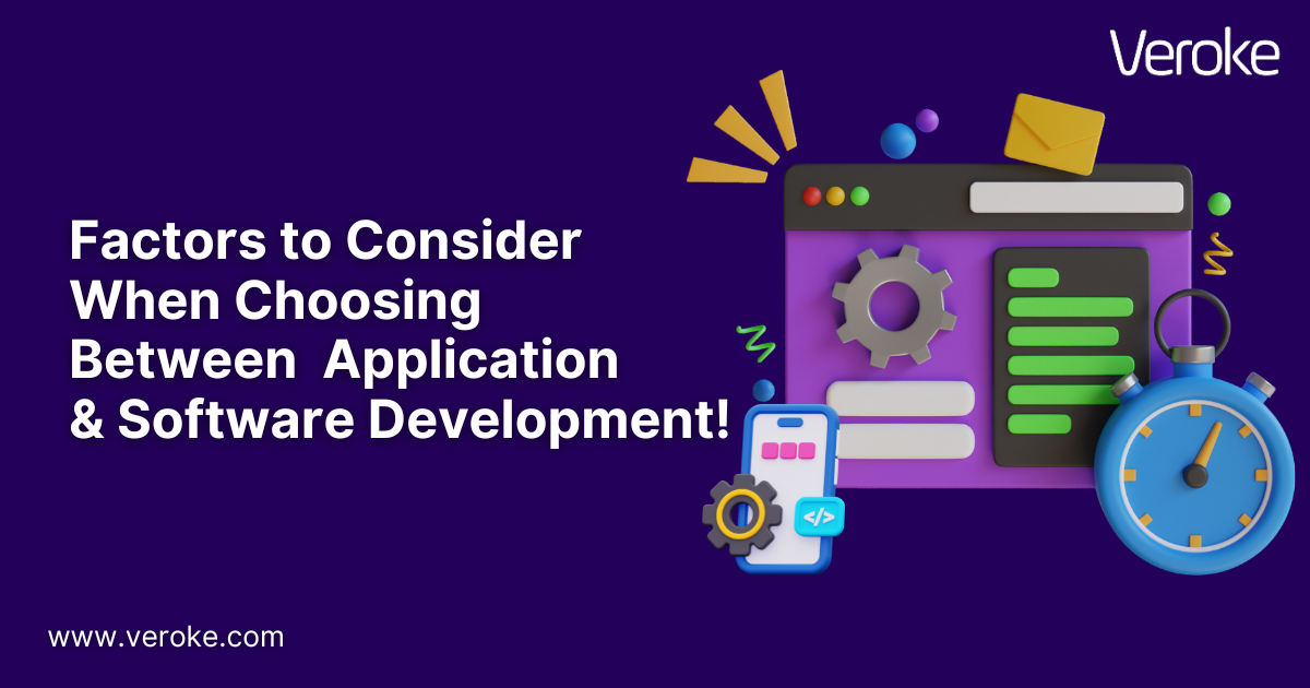 Factors to consider when choosing between application development vs custom software development